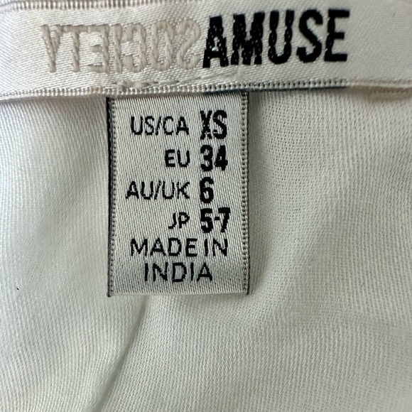 Society Amuse White Sundress with Embroidered Detail, Size XS, MSRP $68 - Picture 7 of 8